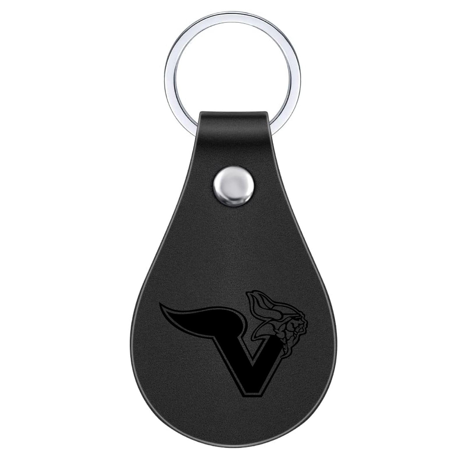 Voorhees H.S. - Laser-Engraved Leather Fob Keychain