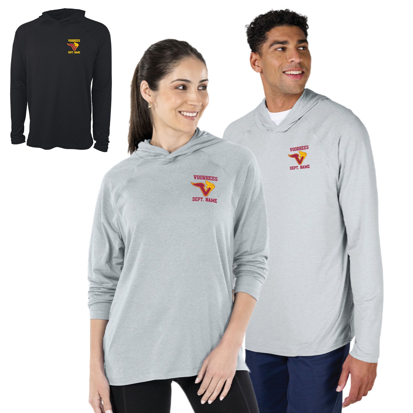 Voorhees H.S. Staff - Charles River® Adult Unisex Lightweight Hooded Sweatshirt