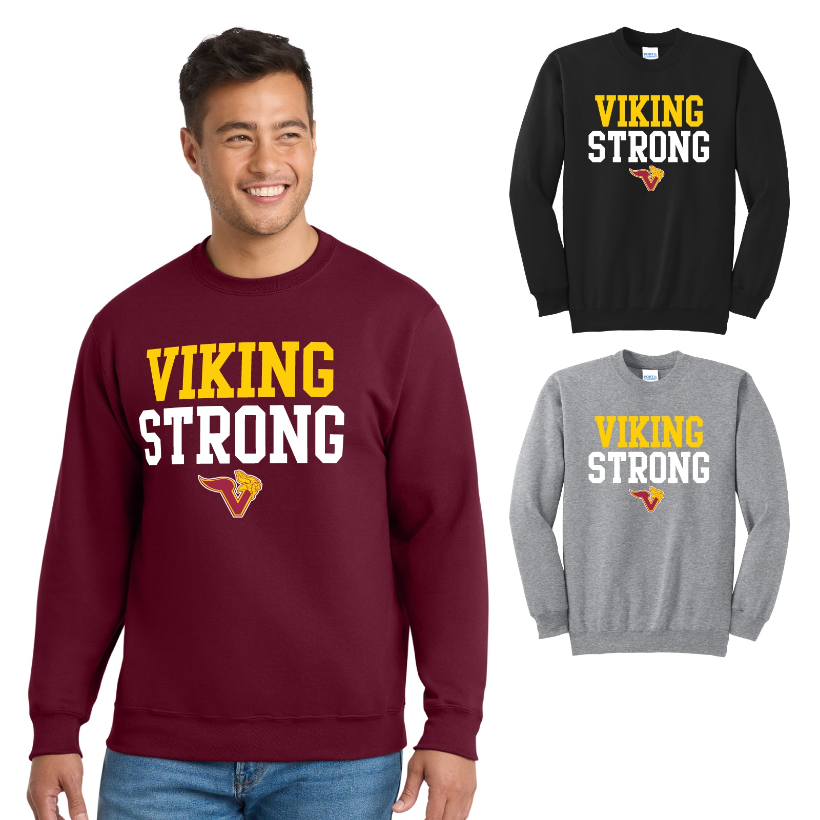 Voorhees H.S. Staff - Adult Unisex Fleece Crewneck Sweatshirt