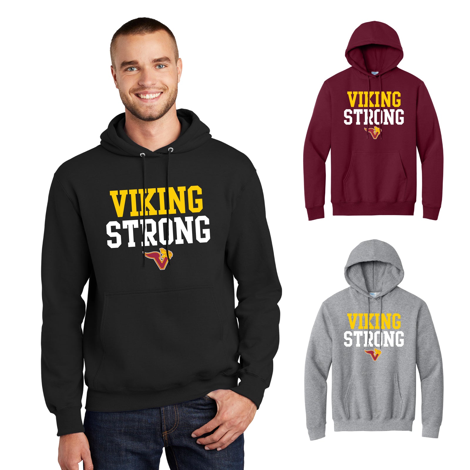 Voorhees H.S. Staff - Adult Unisex Fleece Hooded Sweatshirt