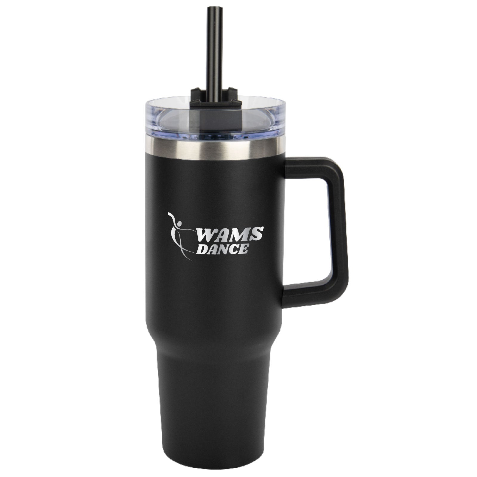 WAMS Dance - 40oz. Laser-Engraved Stainless Steel Tumbler with Straw