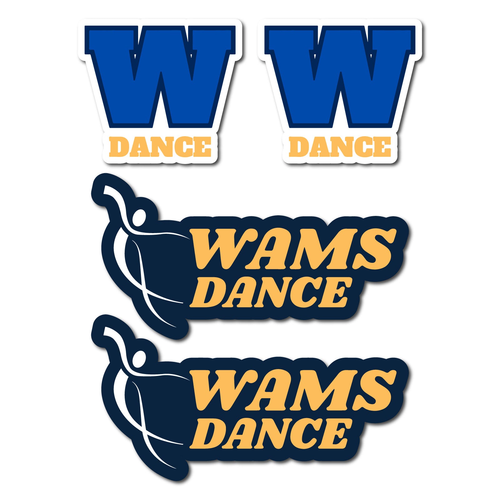 WAMS Dance - 4-Pack of Stickers
