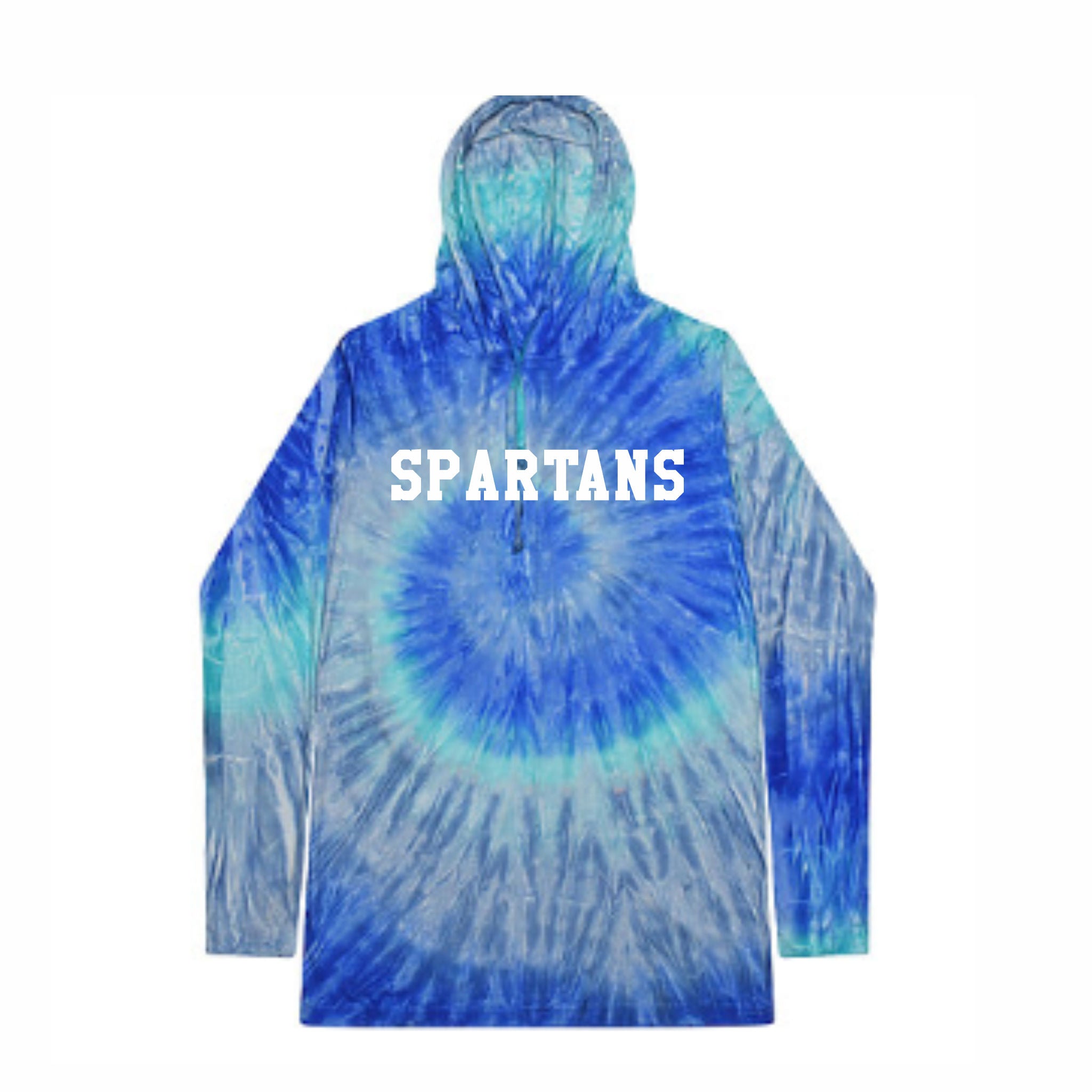 17. WLB - Tie-Dye Hooded Long Sleeve T-Shirt
