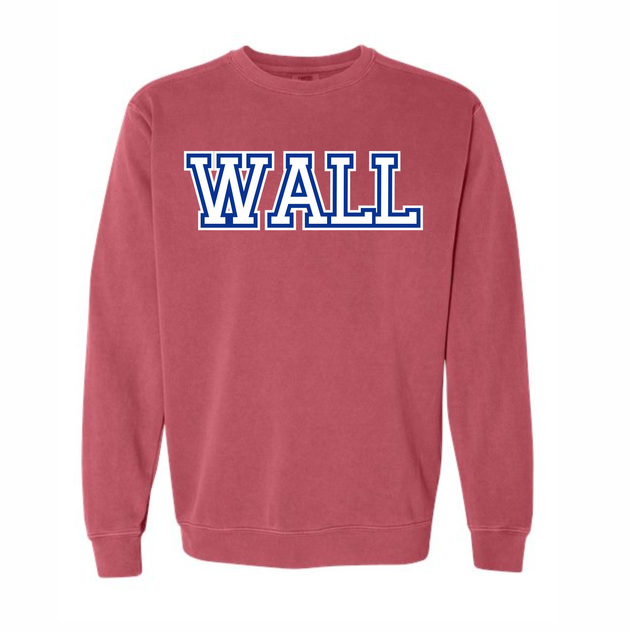 11. Wall Boys Soccer - Comfort Colors Ladies Crewneck