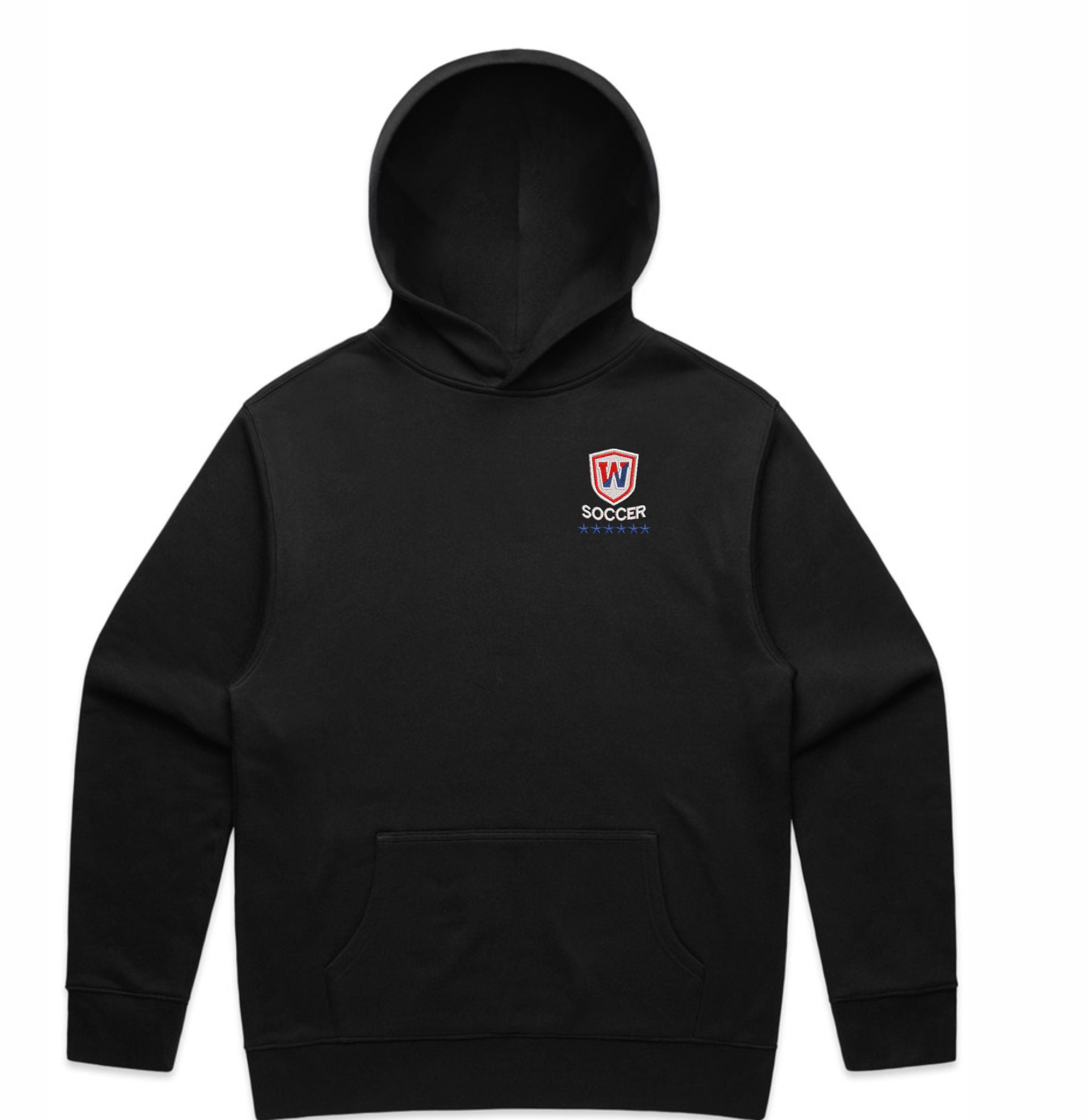 09. Wall Boys Soccer - AS Colour Embroidered Hoodie