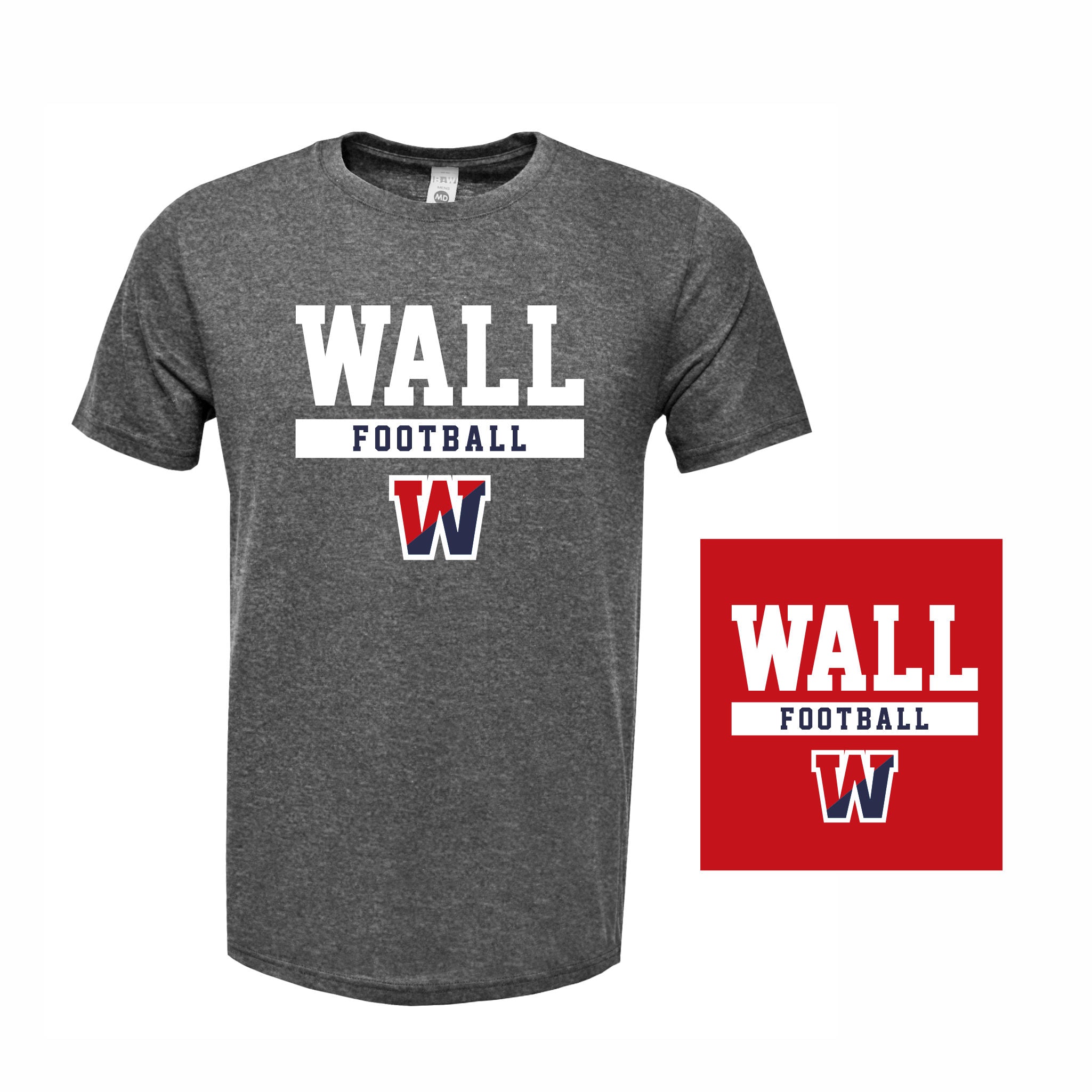 02. Wall HS Football - Cloudsoft T-Shirt