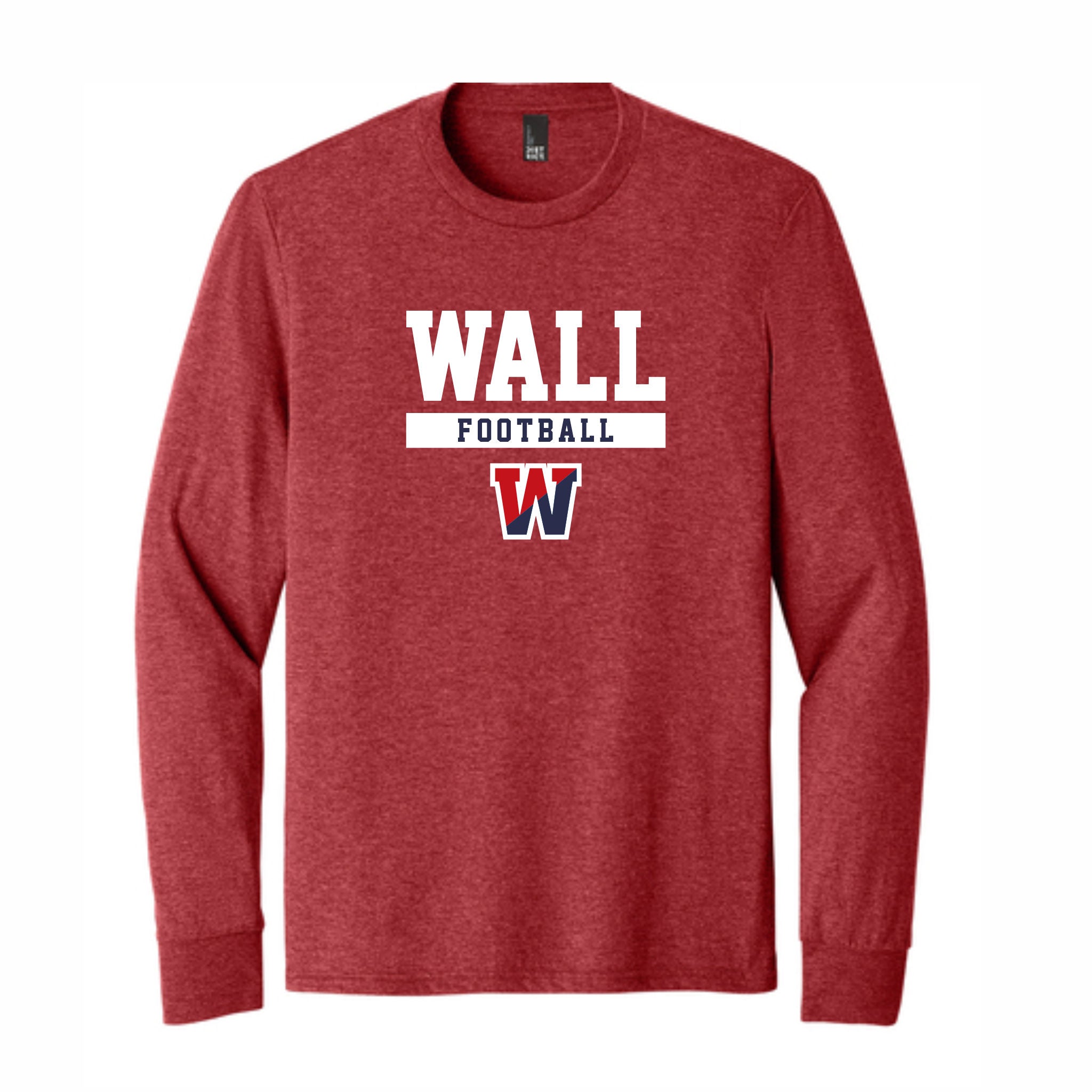 04. Wall HS Football - Long Sleeve Triblend T
