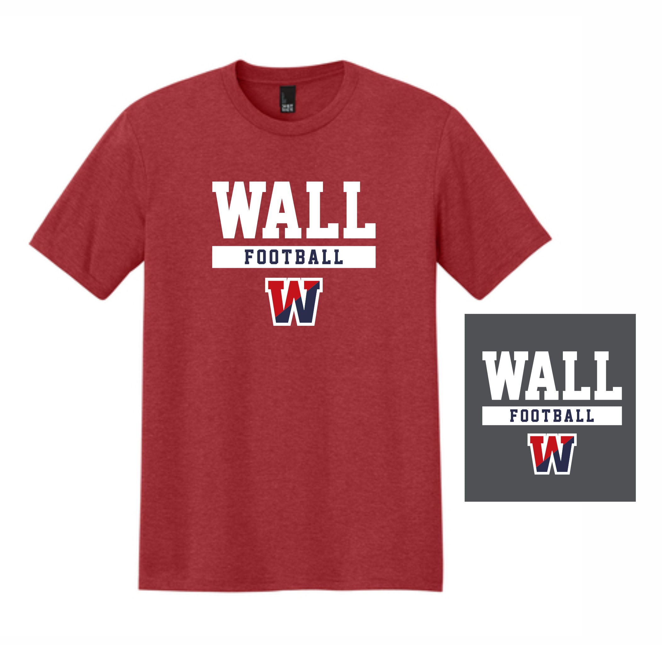03. Wall HS Football - Triblend S/S T