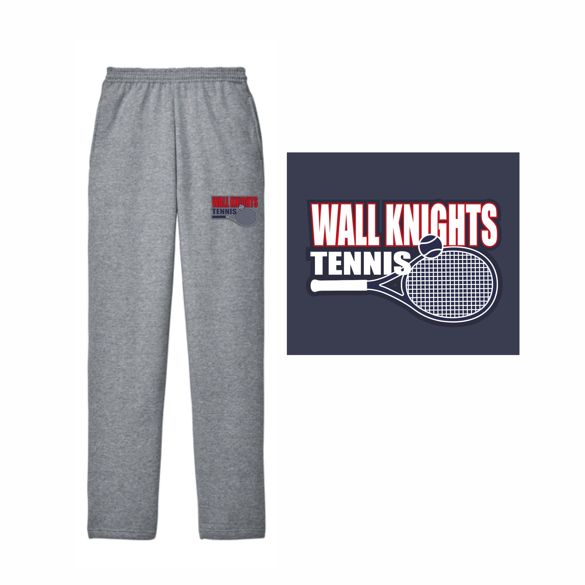 03. Wall Girls Tennis - Open Hem Sweatpants