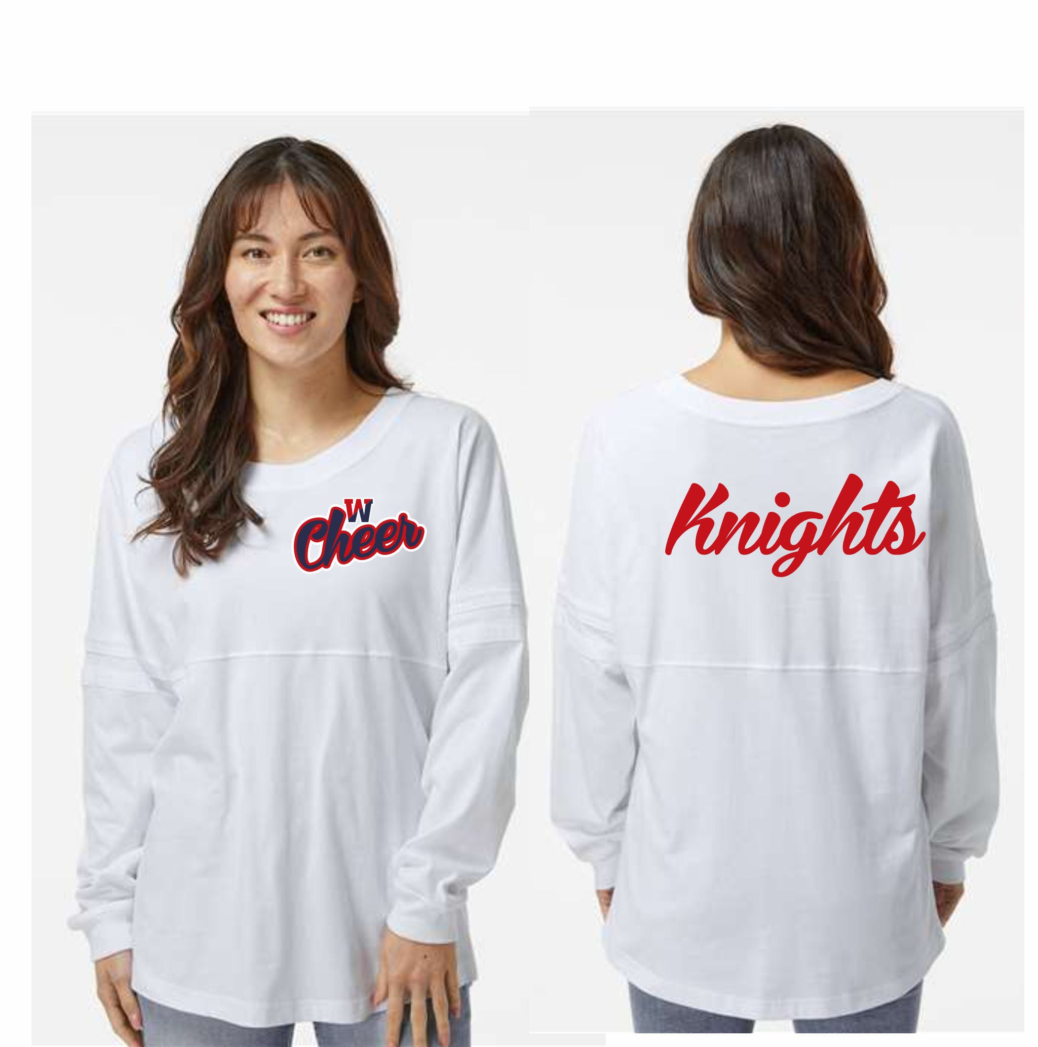 04. Wall HS Cheer - Oversized L/S T-Shirt