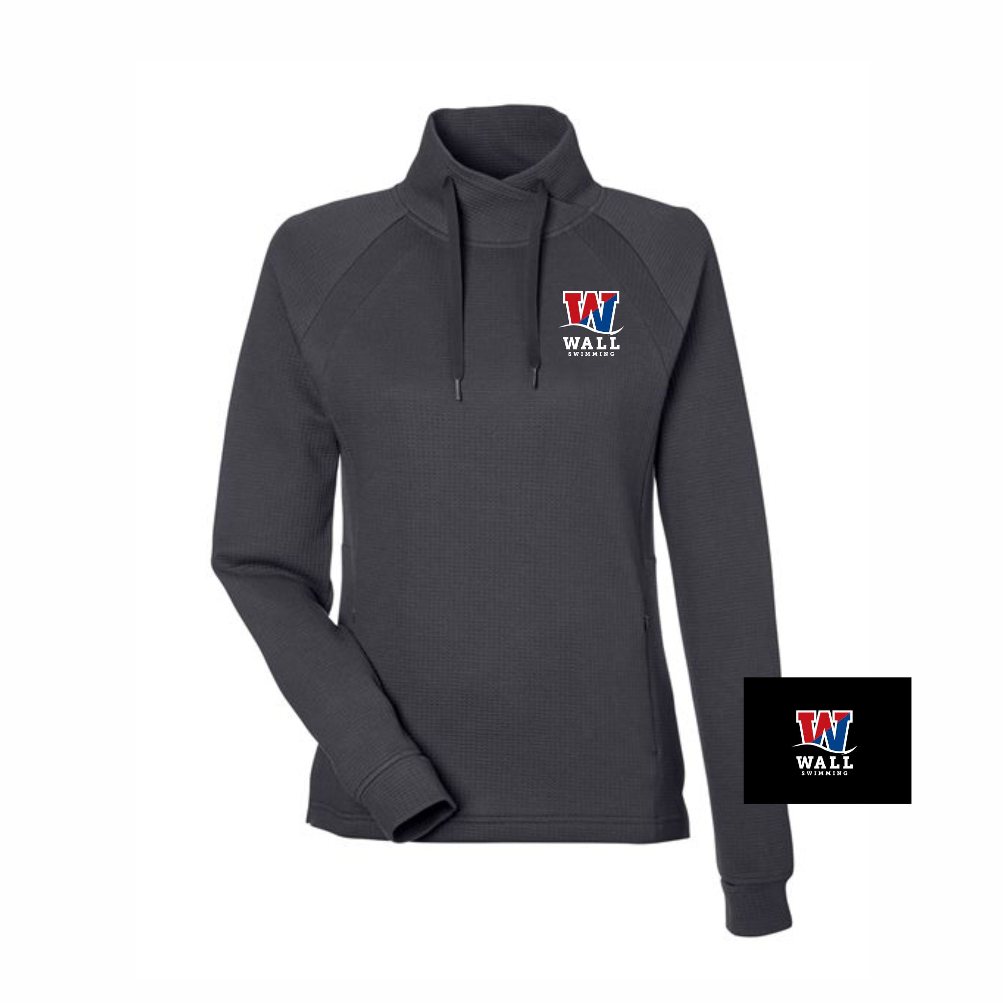 02. Wall Swimming - Ladies Waffle Pullover