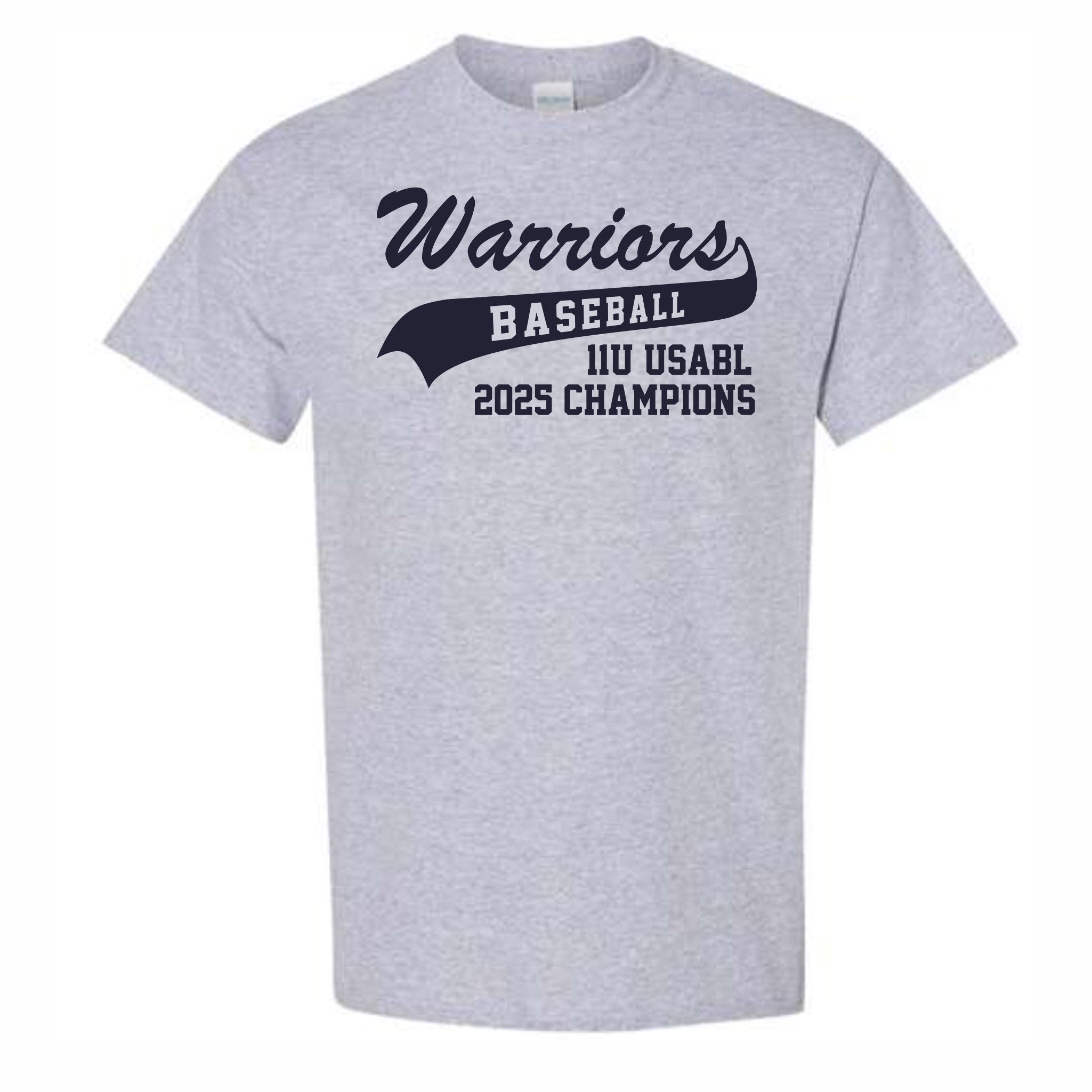 12. Warriors Travel Baseball - Championship T-Shirt