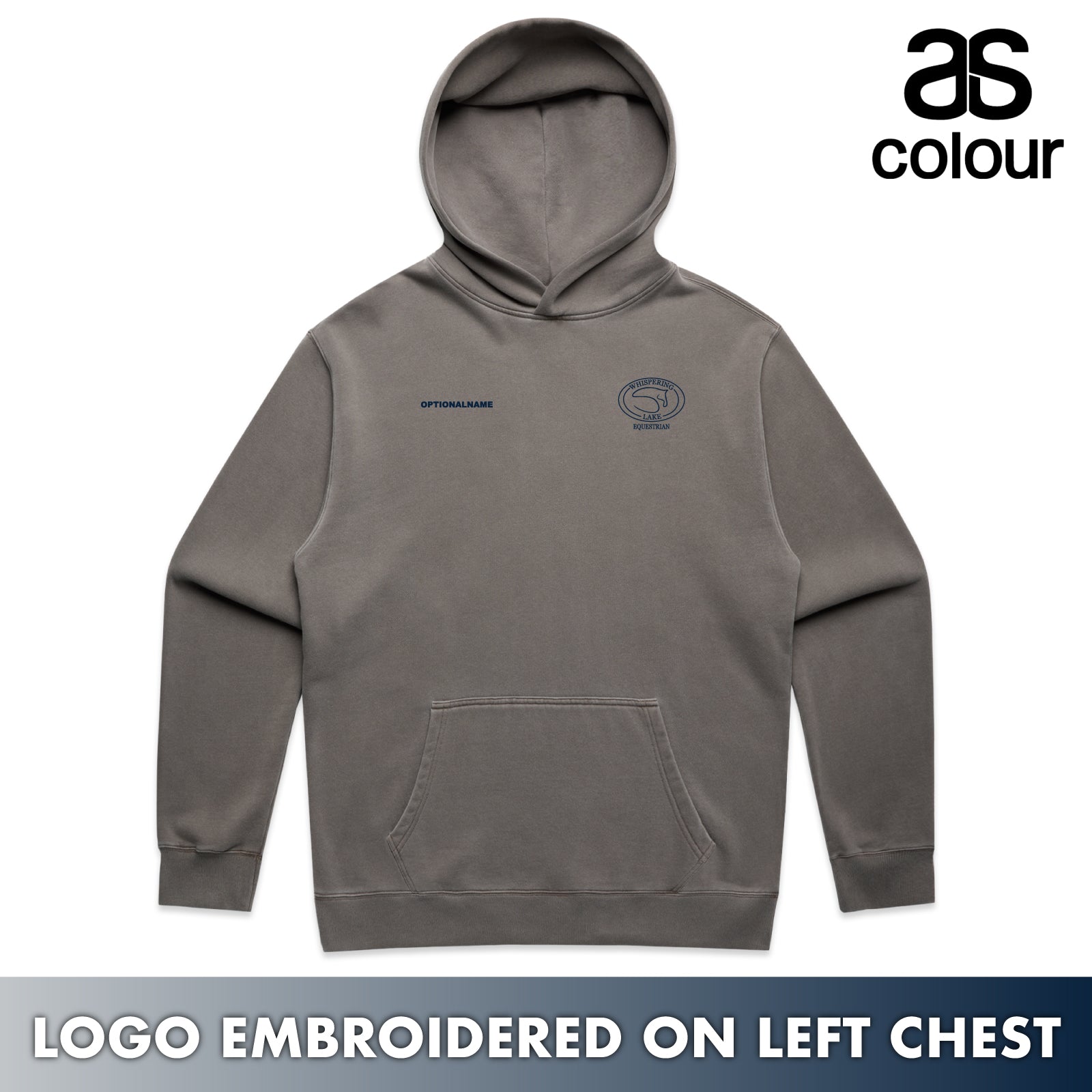 Whispering Lake Equestrian - AS Colour® Premium Men's / Women's Relax Faded Hooded Sweatshirt