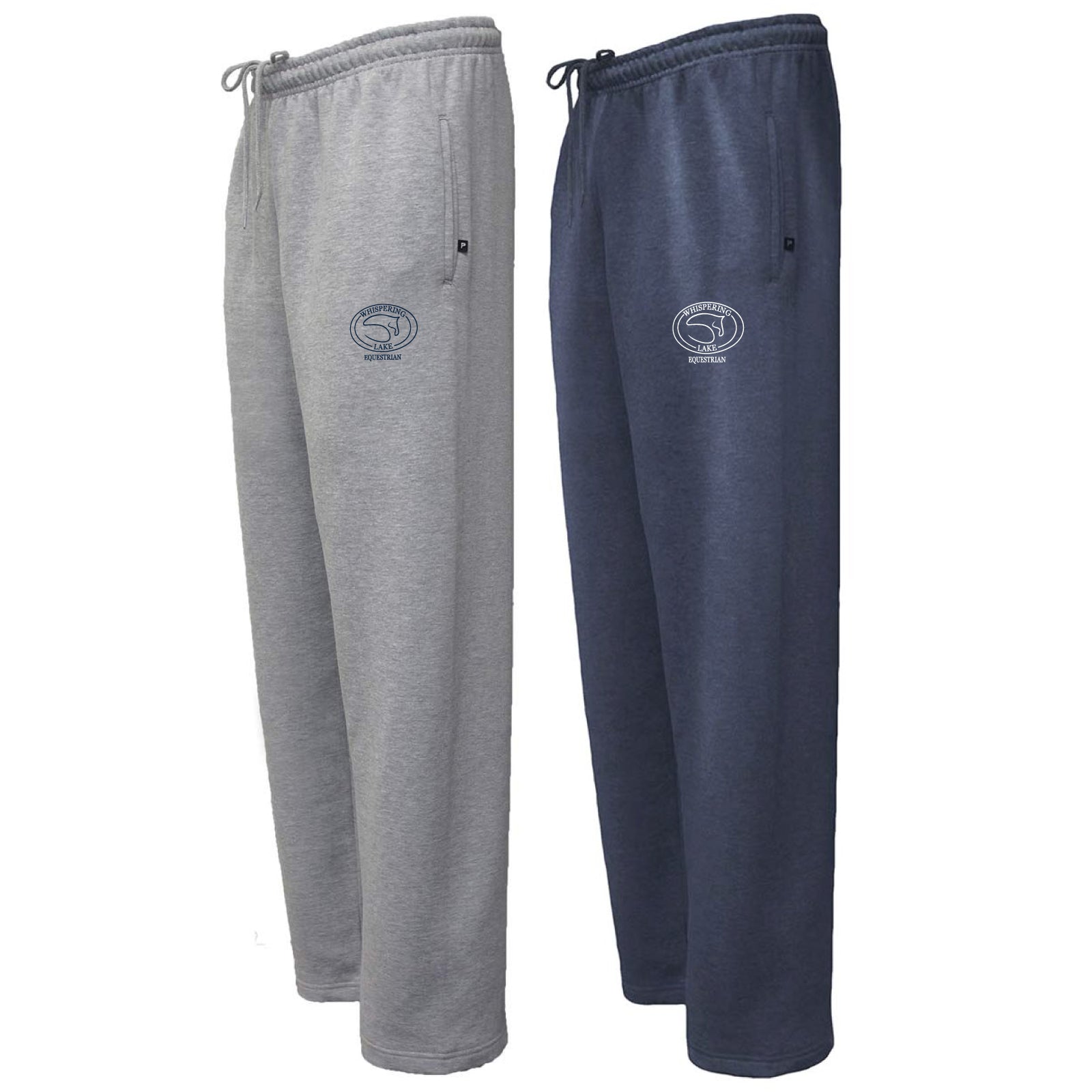 Whispering Lake Equestrian - Youth / Adult Unisex Open-Bottom Sweatpants