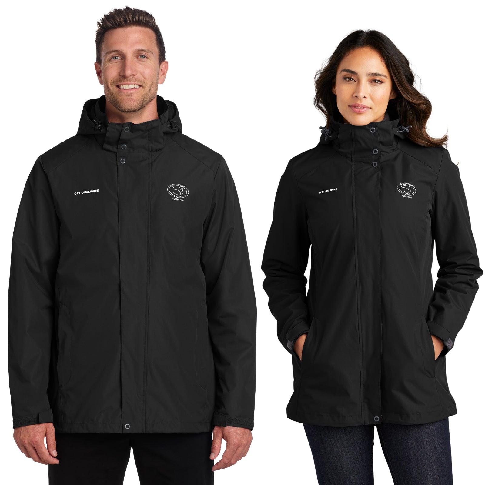Whispering Lake Equestrian - Men's / Women's All-Weather 3-in-1 Full-Zip Jacket
