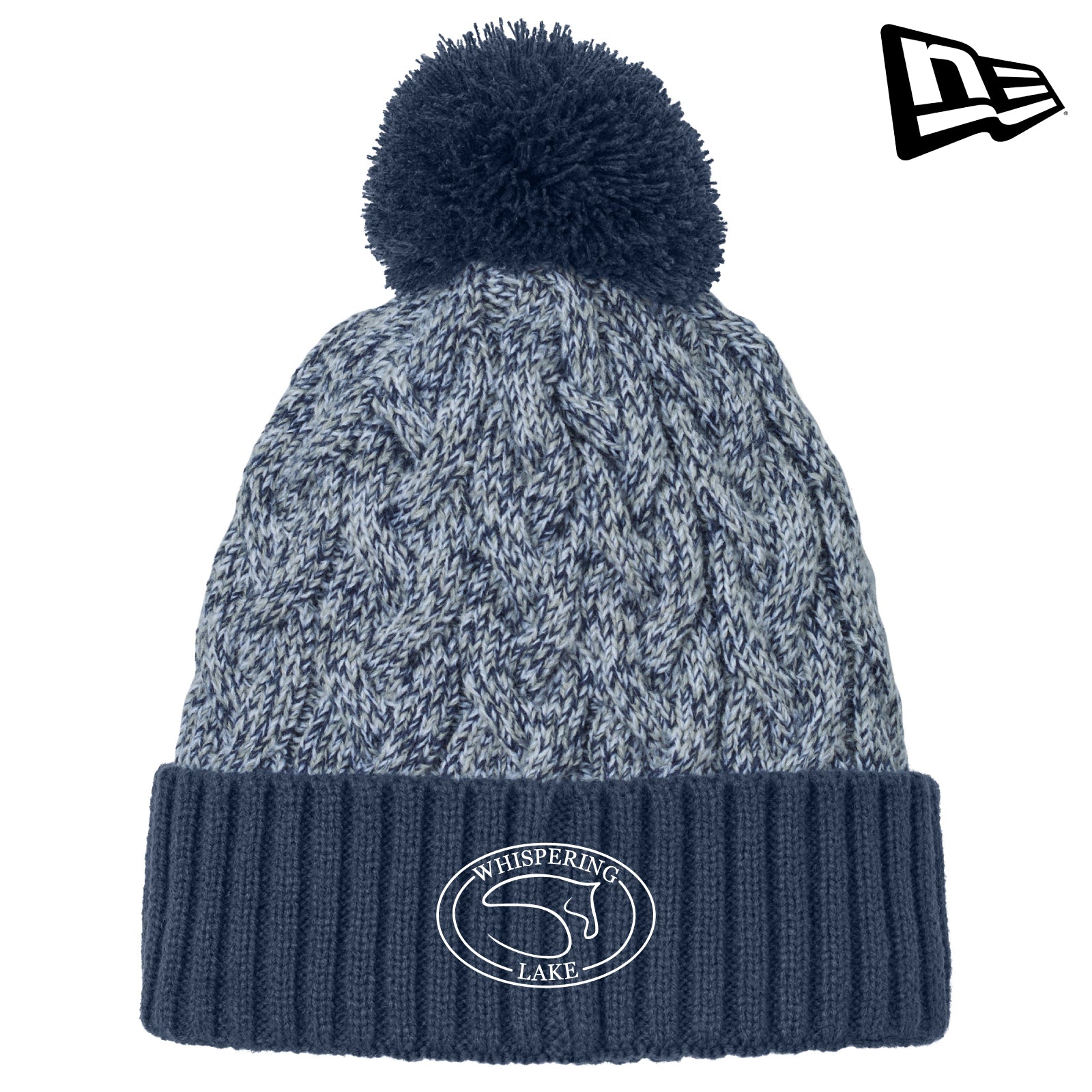 Whispering Lake Equestrian - New Era® Marled Knit Pom Beanie