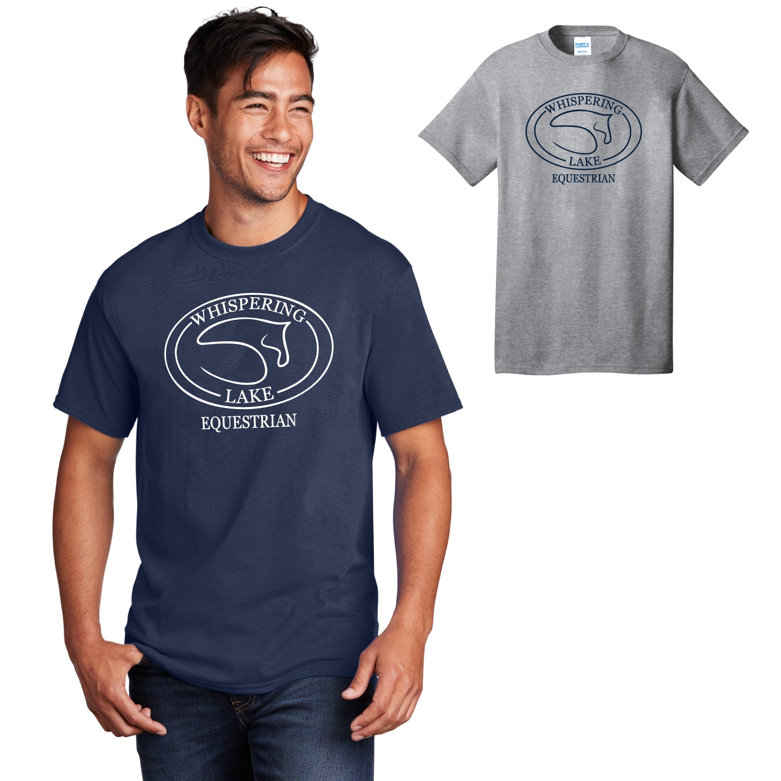 Whispering Lake Equestrian - Youth / Women's / Adult Unisex Cotton Short Sleeve Tee