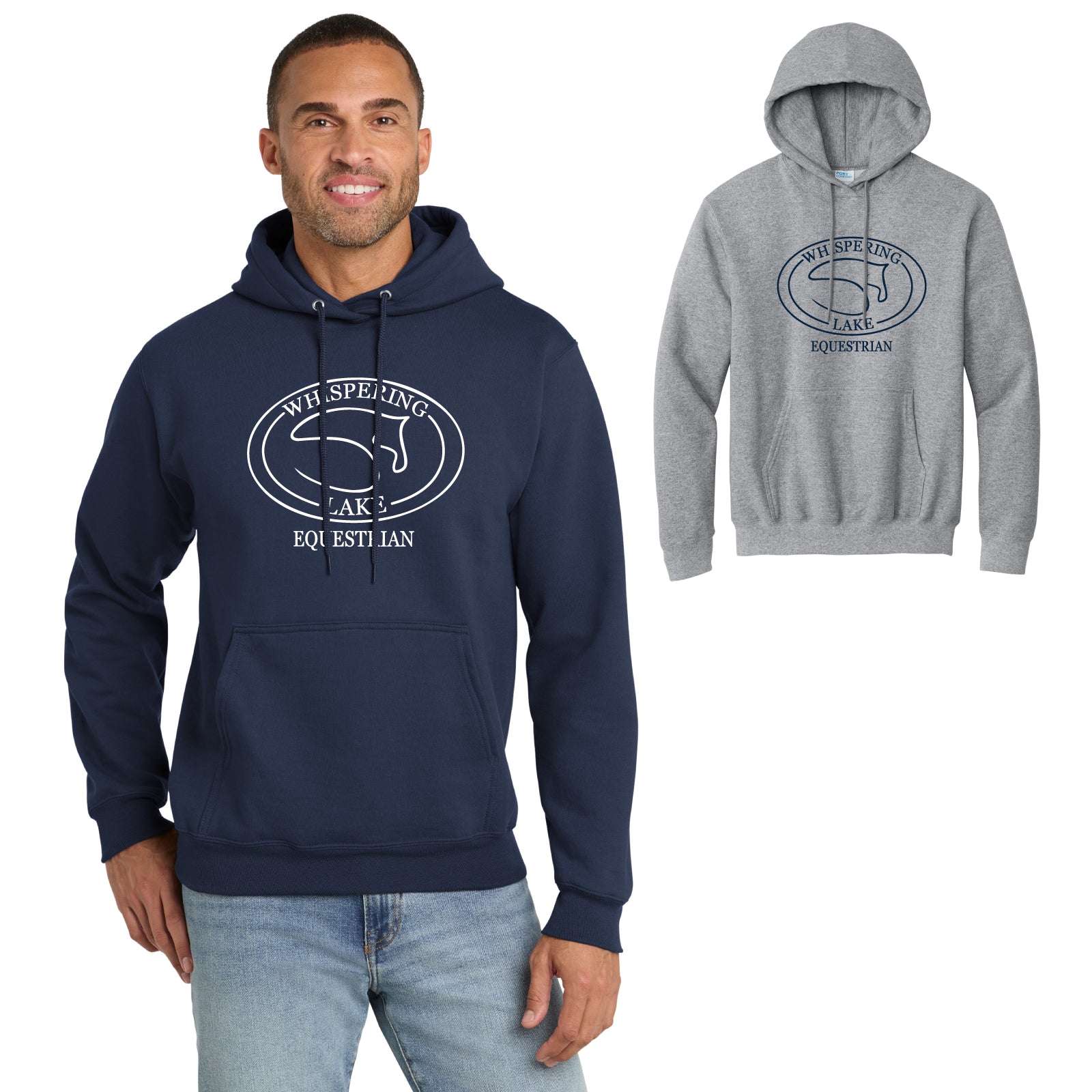 Whispering Lake Equestrian - Youth / Adult Unisex Fleece Hooded Sweatshirt