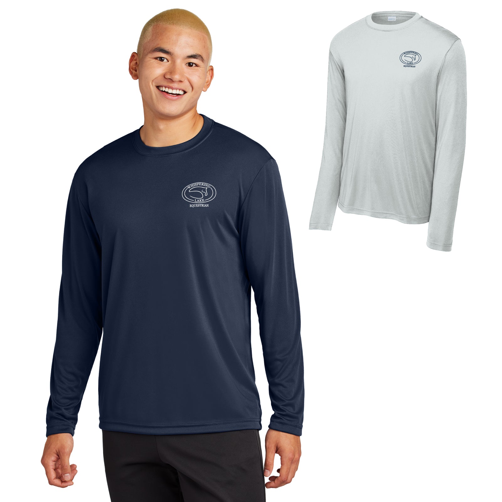 Whispering Lake Equestrian - Youth / Adult Unisex PosiCharge® Wicking Long Sleeve Tee