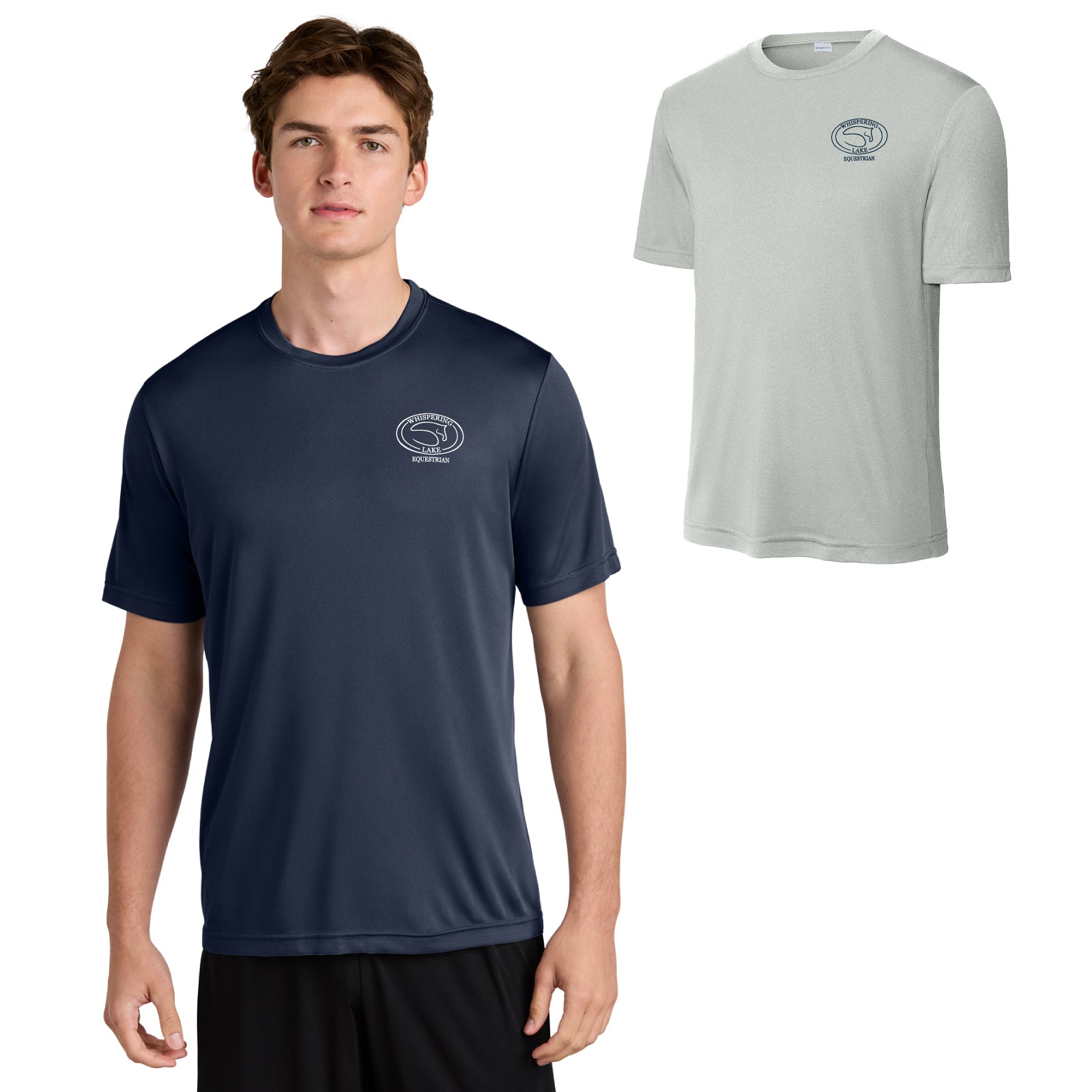 Whispering Lake Equestrian - Youth / Adult Unisex PosiCharge® Wicking Short Sleeve Tee