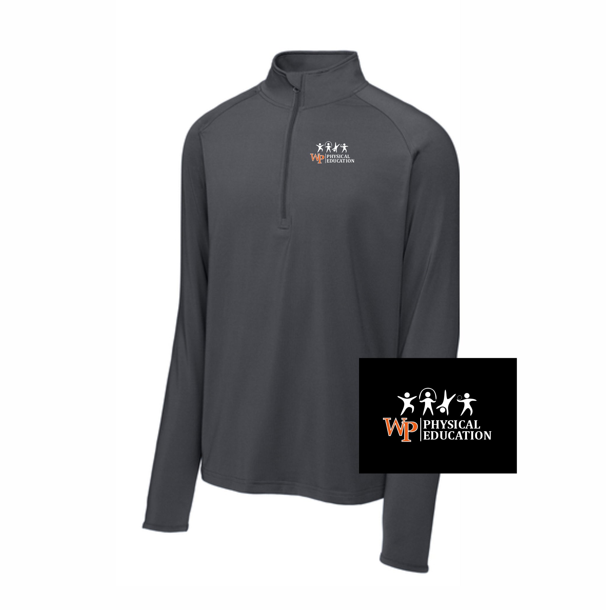 04. WP Phys Ed - Sport-Tek Stretch Wick Pullover 1/4 Zip