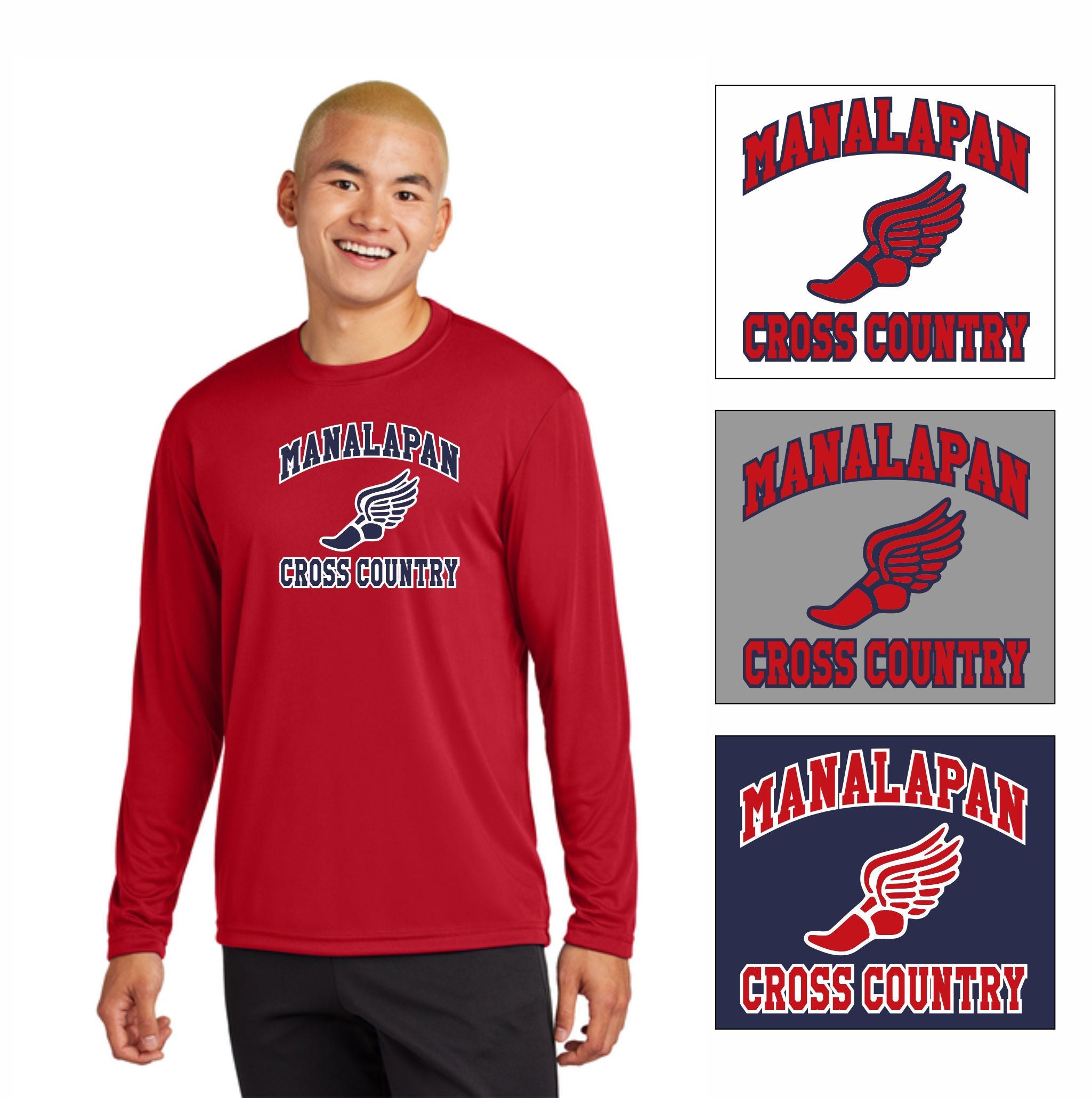 09. Manalapan XC - Long Sleeve Dri-Fit T-Shirt
