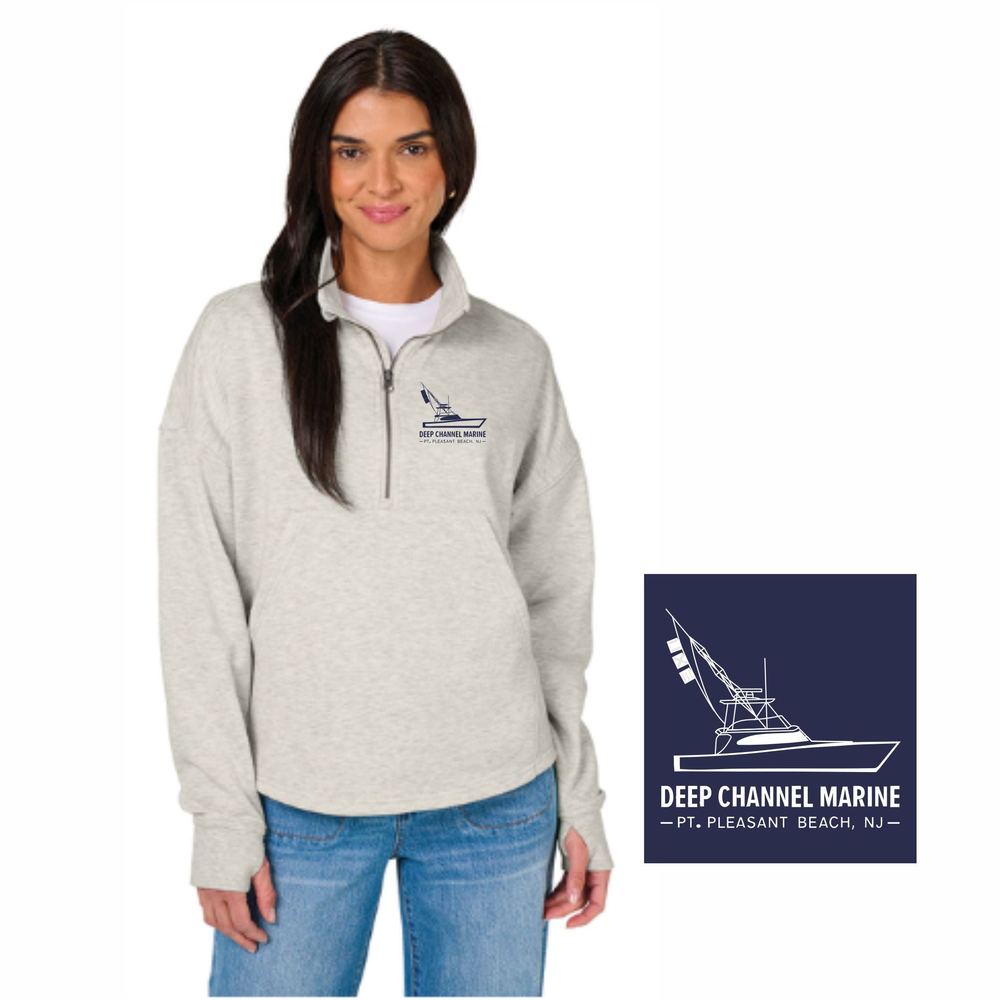26. Deep Channel Marine - Ladies Willow 1/2 Zip