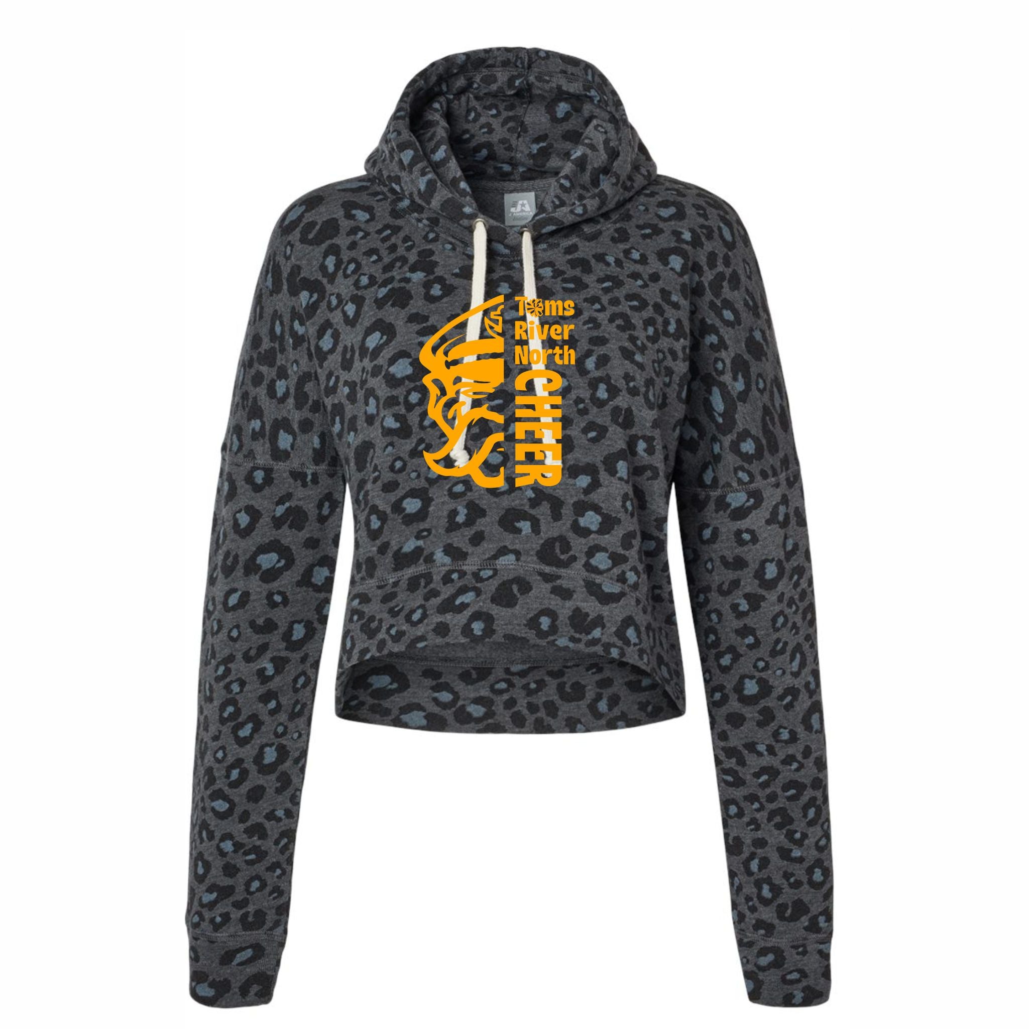 12. TRN Cheer - Cheetah Print Cropped Hoodie