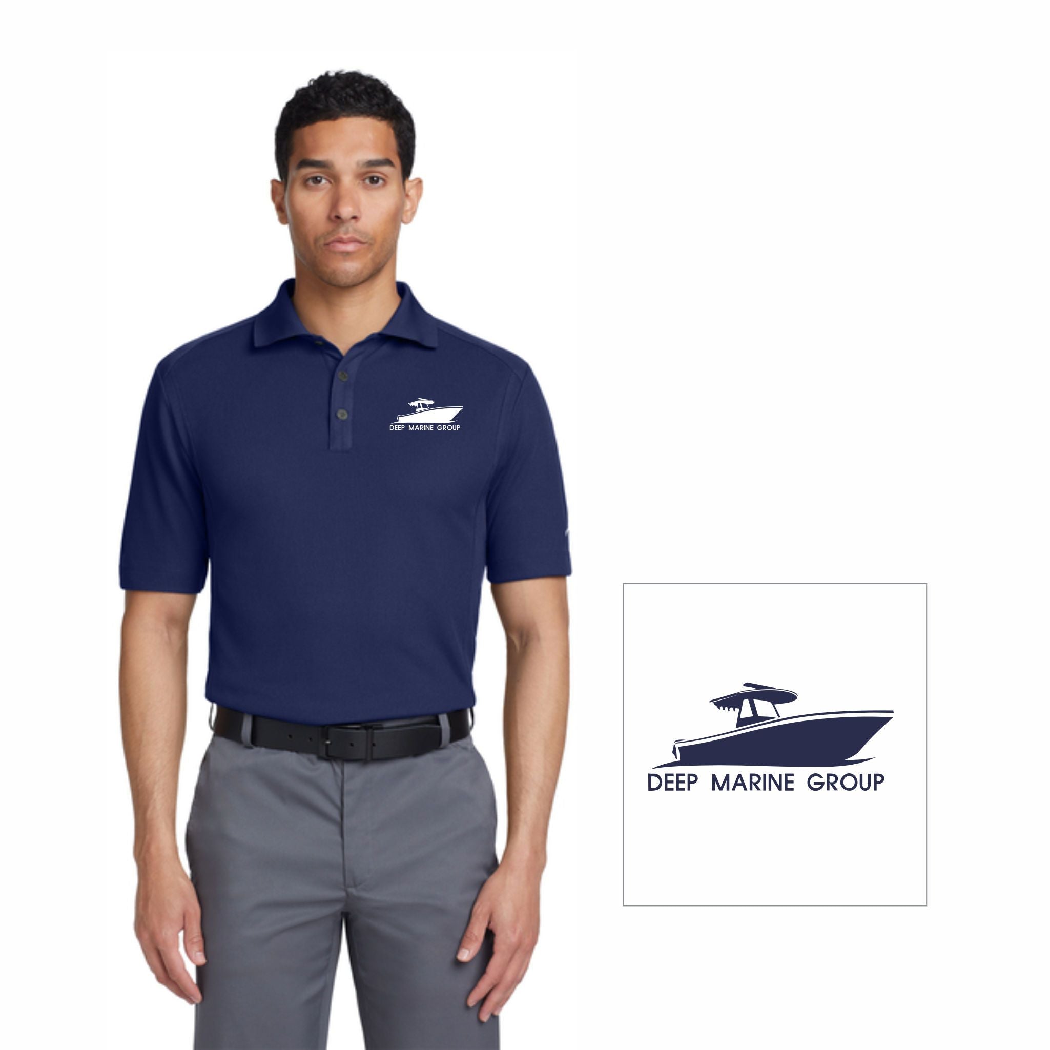 03. Deep Marine Group - Nike Polo Shirt