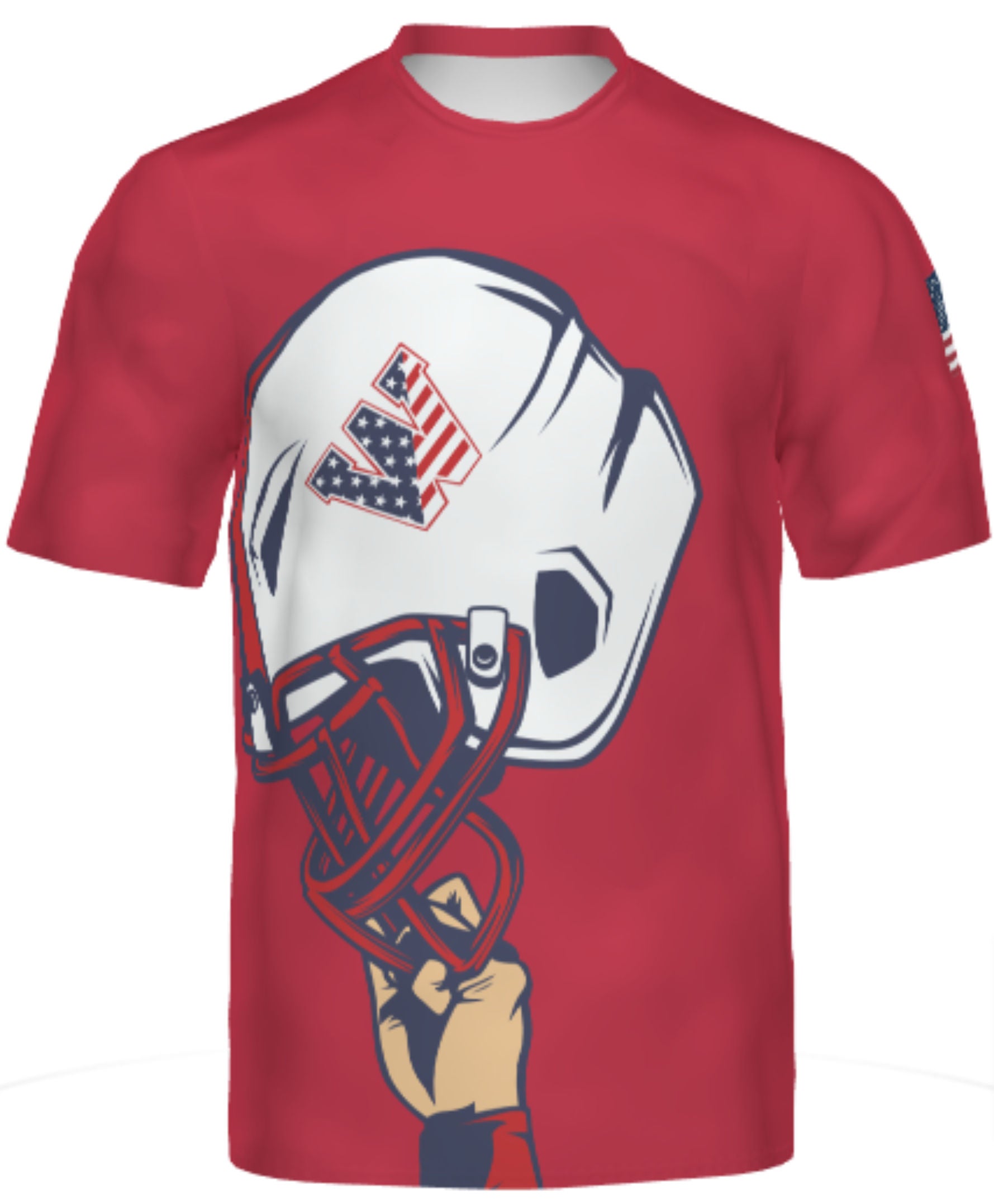 Limited Edition Wall Football Helmet Design T-Shirt