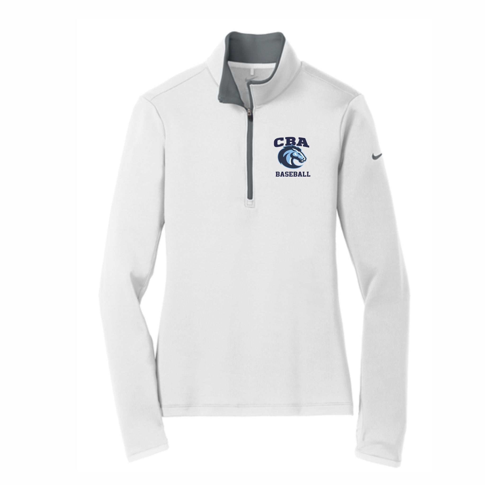 09. CBA Baseball Parents - Ladies Nike Dri-Fit 1/2-Zip